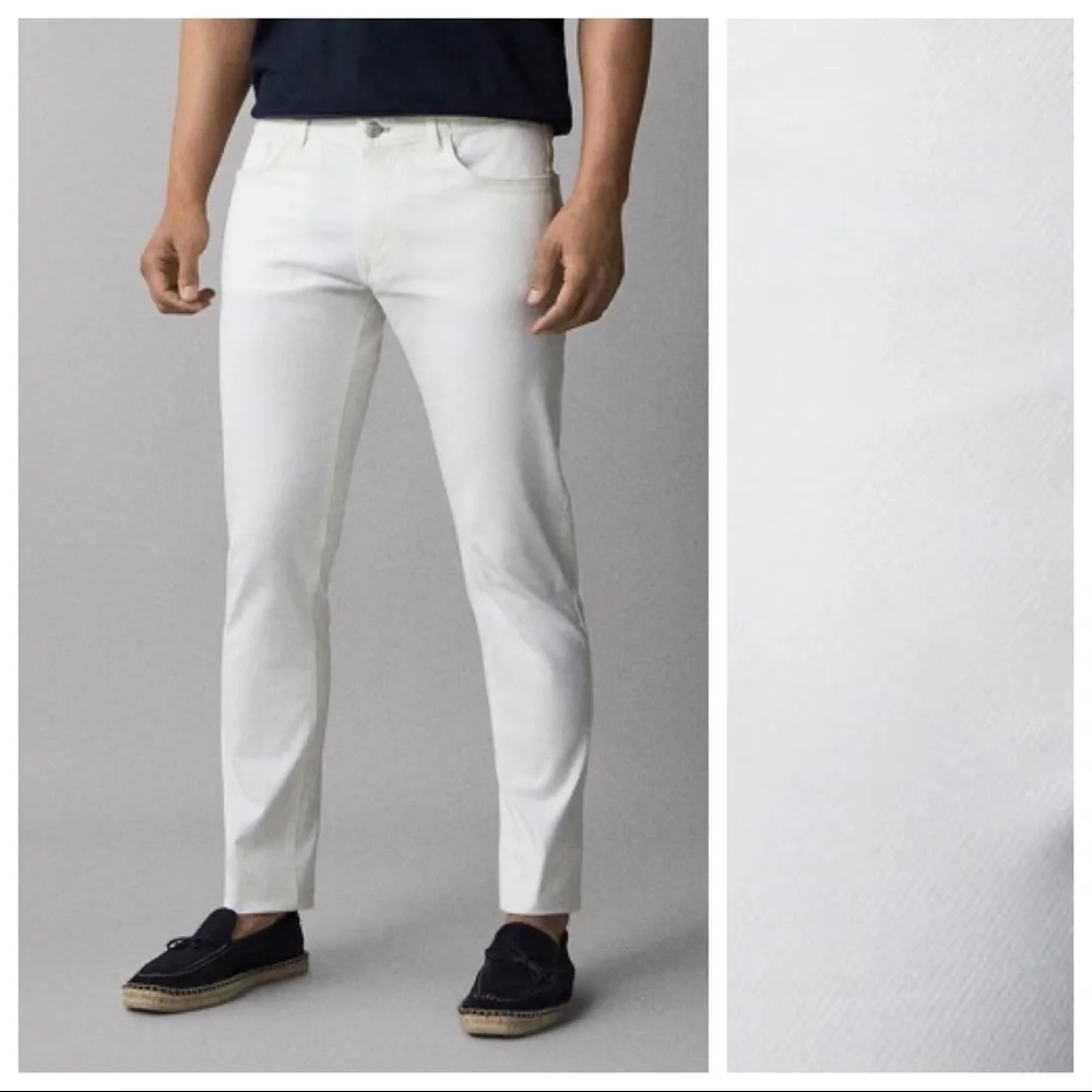 NWOT. Massimo Dutti White Trousers. Size 40.